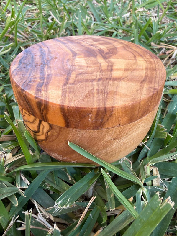 Olive wood magnetic box