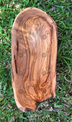 Rustic olive wood salad bowl